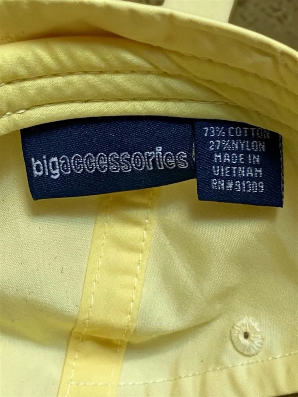 Stripe It Golf Retro Rope Snapback Hat Pale Yellow Grandpa Golf Cap EUC